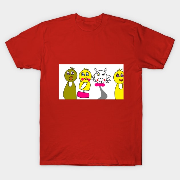 ladies night fnaf 2 T-Shirt by caturner32